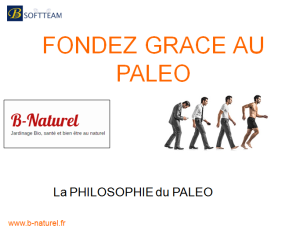 La philosophie du paléo