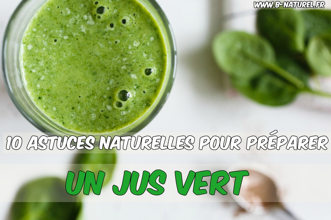 préparer un jus vert